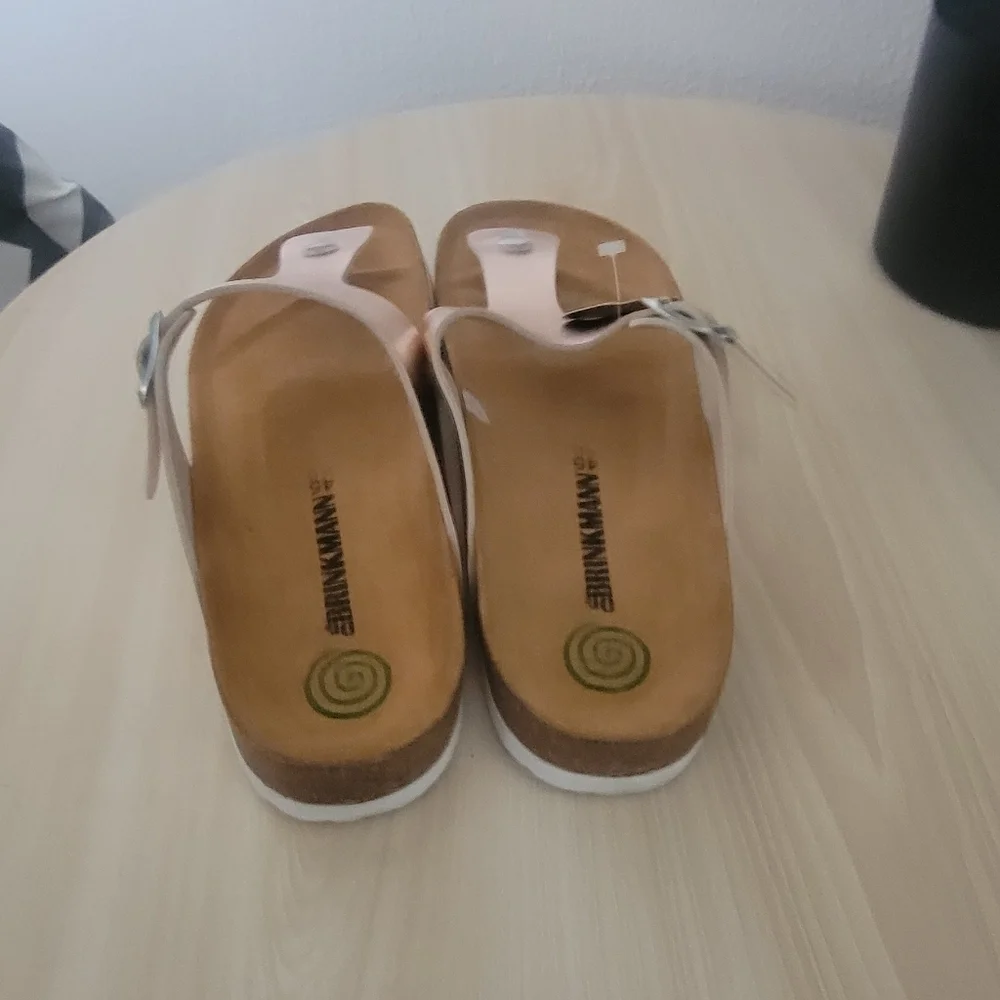Dr. Brinkmann Rose Gold Sandals Sz 45
